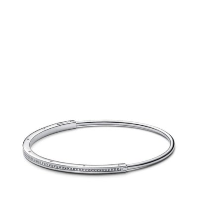 【微瑕特卖】Pandora Signature 系列Pavé密镶经典手镯（发黄/划痕等 随机发货）