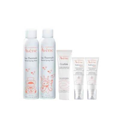 Avene 雅漾敏肌安心套装 PUCKY限量版 300ml*2+40ml*2+100ml