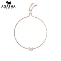 Agatha瑷嘉莎925银闪石小狗手链饰品简约百搭气质闺蜜礼物手链女242019C-086-TU