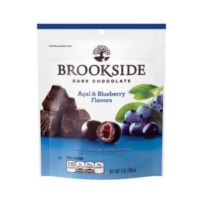 【特卖商品】Brookside蓝莓混合水果味夹心黑巧克力（产品限用日期最早为2024年12月01日） 198克
