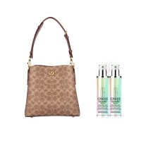 【组合商品】COACH蔻驰女士手提包C3890 B4NQ4+倩碧匀净淡斑多效精华露大容量双支装