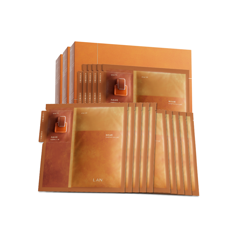 兰 【三盒囤货装】凤凰姜萃光感精萃油面膜 (26ml+4g)5片*3盒