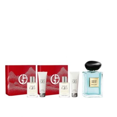 【香氛组合】阿玛尼贵族清新香氛(岩兰草)100ml+寄情男士香水&男士沐浴露套装*2[岩兰草+寄情男士套装*2]
