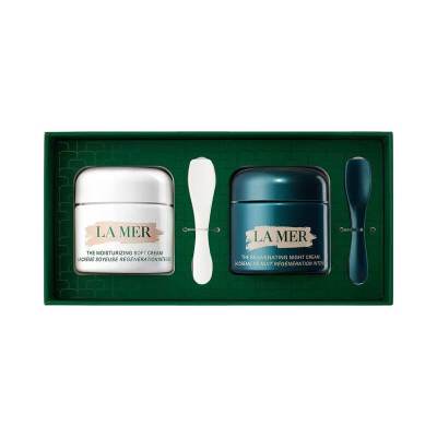 LA MER海蓝之谜日夜新生套装60ml*2 奇迹晚霜奇迹云绒霜组合