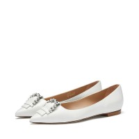 【微瑕特卖】STUART WEITZMAN 斯图尔特韦茨曼女士休闲鞋PEABF-WHT-SMO-36W（鞋底脱胶、污渍,随机发货）