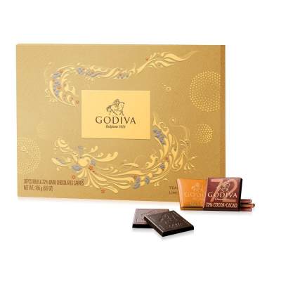 歌帝梵 新年精选片装巧克力礼盒（不夹心)185g 盒装