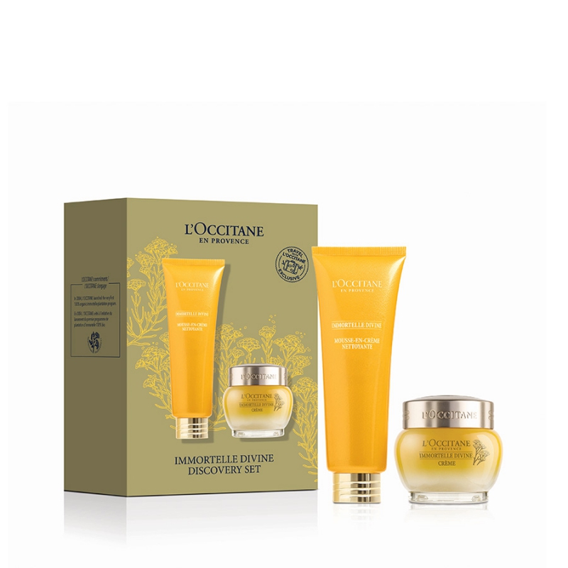 【特卖商品】L'occitane 欧舒丹赋颜御龄精华霜及洁面乳套装（产品限用日期最早为2025年04月01日）[限用日期最早为2025年4月1日]