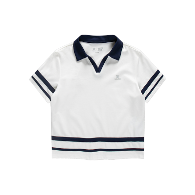 卡尔美 kelme2024城市网球系列新款女短袖POLO衫 女款/光亮白/L