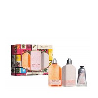L’OCCITANE 欧舒丹甜蜜樱花套装（节日限定） 250ml*2+75ml