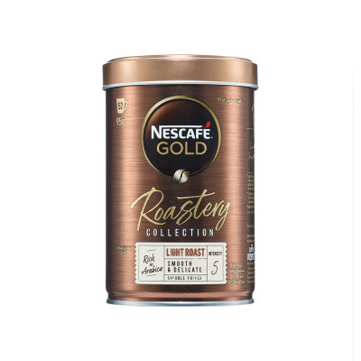 雀巢咖啡 【新品】【英国|100%咖啡|冻干浓缩】金装Roastery轻度烘培咖啡95g 罐装
