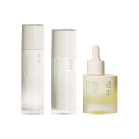 逐本 水油护肤套装 不染茉莉白茶菁萃水100ml+菁萃乳120ml+植物修护精萃油15ml