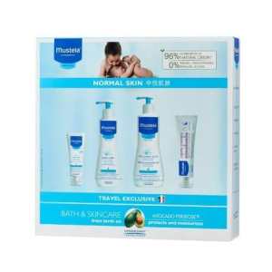 Mustela 妙思乐贝贝滋养润肤露套装 500ml+300ml+100ml+40ml
