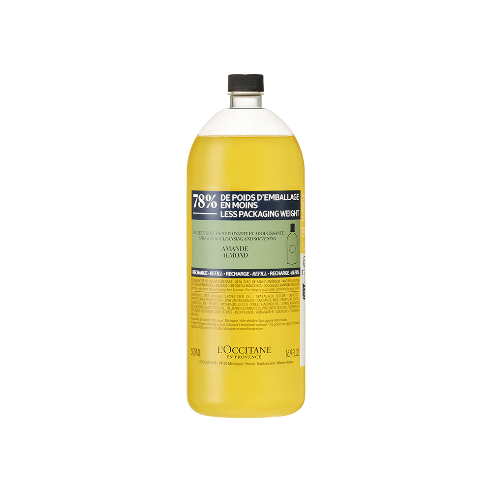 欧舒丹 甜扁桃味沐浴油(环保补充装) 500ml