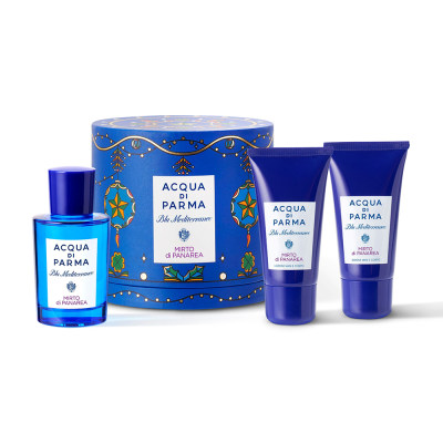 帕尔玛之水 蓝色地中海节日礼盒（加州桂香） 香氛75ml +沐浴露40ml+身体乳40ml/芳香柑橘调
