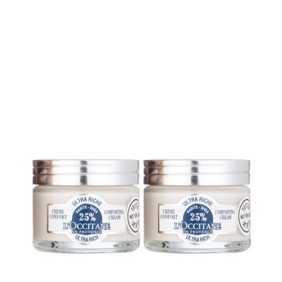 欧舒丹 乳木果丰凝润泽面霜两件套 秋冬修护补水保湿 50ml*2