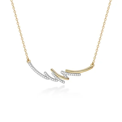 HEFANG何方珠宝2022雪花系列仙女棒银制锁骨项链