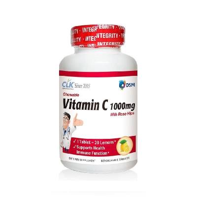 CLK 壮生 天然维生素C 1000mg咀嚼片（60片/瓶）