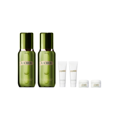 海蓝之谜 沁润修护精萃水150ml*2+经典面霜3.5ml*2+手部修护霜30ml*2[套装]