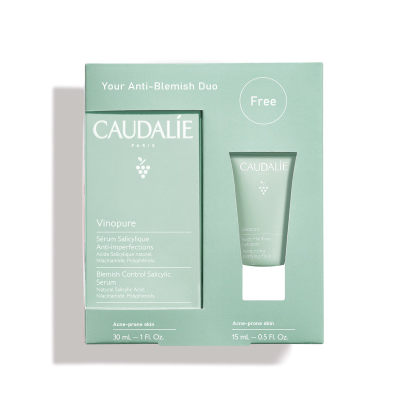 Caudalie欧缇丽葡萄籽抗痘控油护肤套装