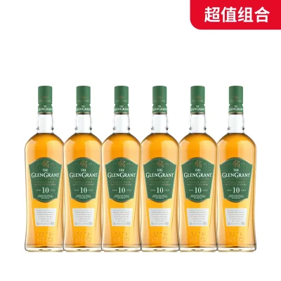 【超值组合】格兰冠10年单一麦芽威士忌1L  40%VOL*6
