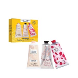 【特卖商品】欧舒丹粉嫩迷人花香润手霜套装 75ml/支+75ml/支+75ml/支 产品限用效期最早为[2026-01-01]