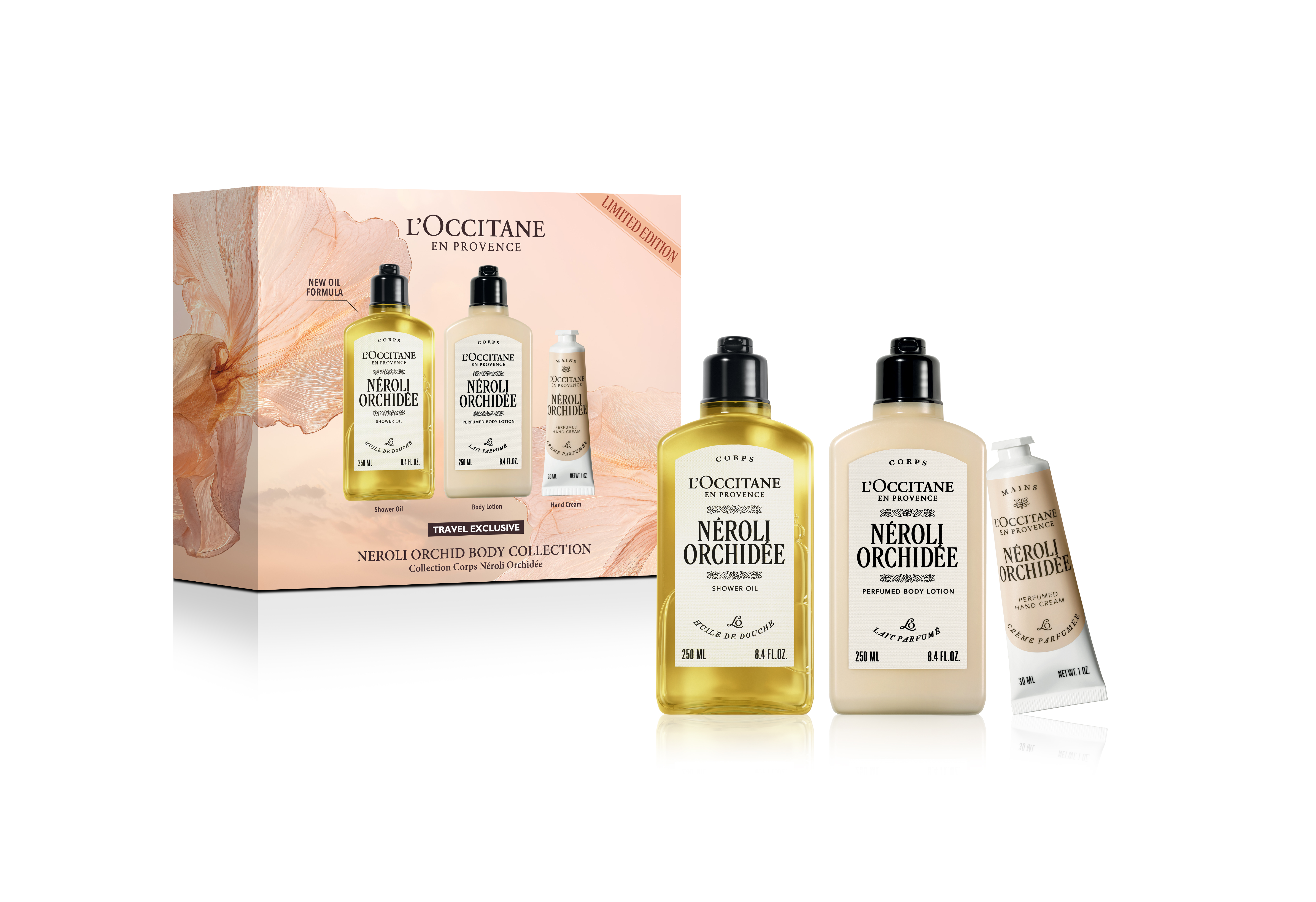 欧舒丹 格拉斯橙花香氛身体三件套装 530ml