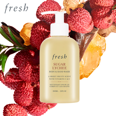 法国Fresh馥蕾诗 荔枝沐浴露泵头款（新包装）[300ml ]