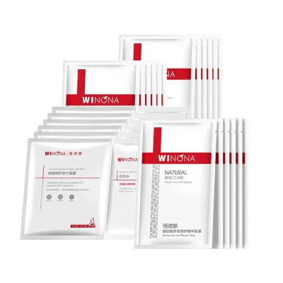 薇诺娜舒缓修护冻干面膜组合（舒缓修护冻干面膜+溶媒液）*1+薇诺娜玻尿酸多效修护精华面膜25ml*6*2+薇诺娜光透皙白淡斑面膜25ml*6*1