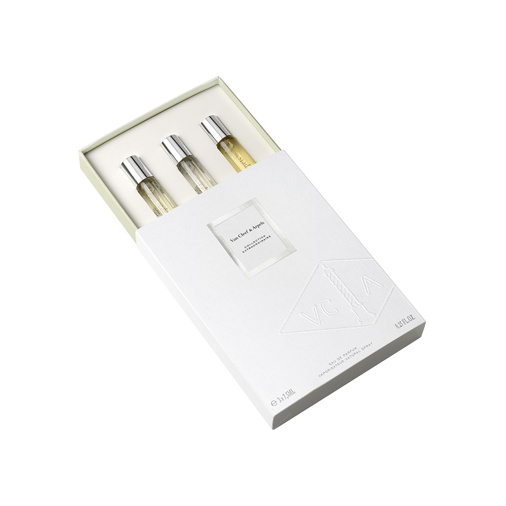 梵克雅宝 皇家琥珀7.5ml+月光广藿香7.5ml+杏香雪松木7.5ml  非凡珍藏系列香水旅行装三件套（赠送品）22.5ml