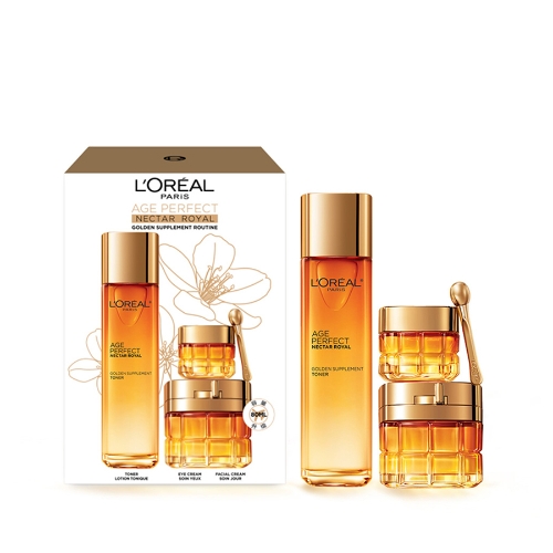 欧莱雅 金致臻颜奢养紧妍护肤套装 80ml+20ml+130ml
