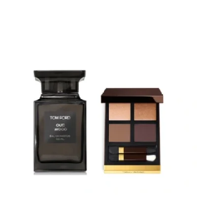 【组合商品】TOM FORD彩香套组 新珍华乌木香型 100ml+幻魅四色眼影盘28 9g