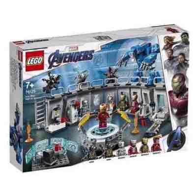 LEGO 乐高钢铁侠机甲陈列室拼插玩具