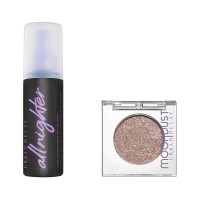 【组合商品】URBAN DECAY MOONDUST月耀星眸单色眼影 银河牛仔1.8g+长效定妆喷雾 118ml