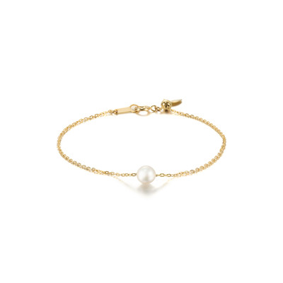 澳诗蔻 925银白珍珠手链