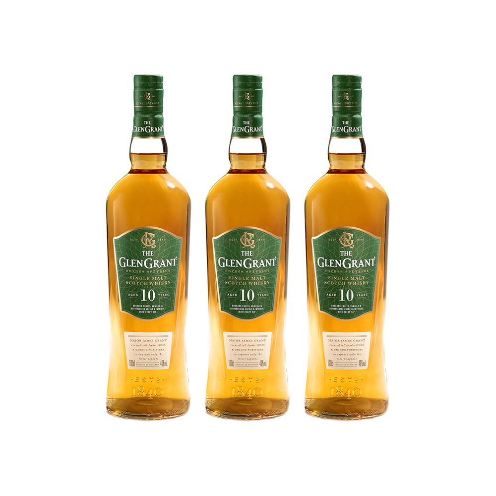 格兰冠 10年单一麦芽威士忌公升装 40%/1000ml*3