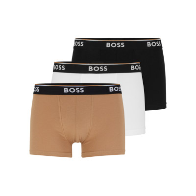 雨果博斯 BOSSMenswear系列男式内裤三条装 白/黑/米/XL