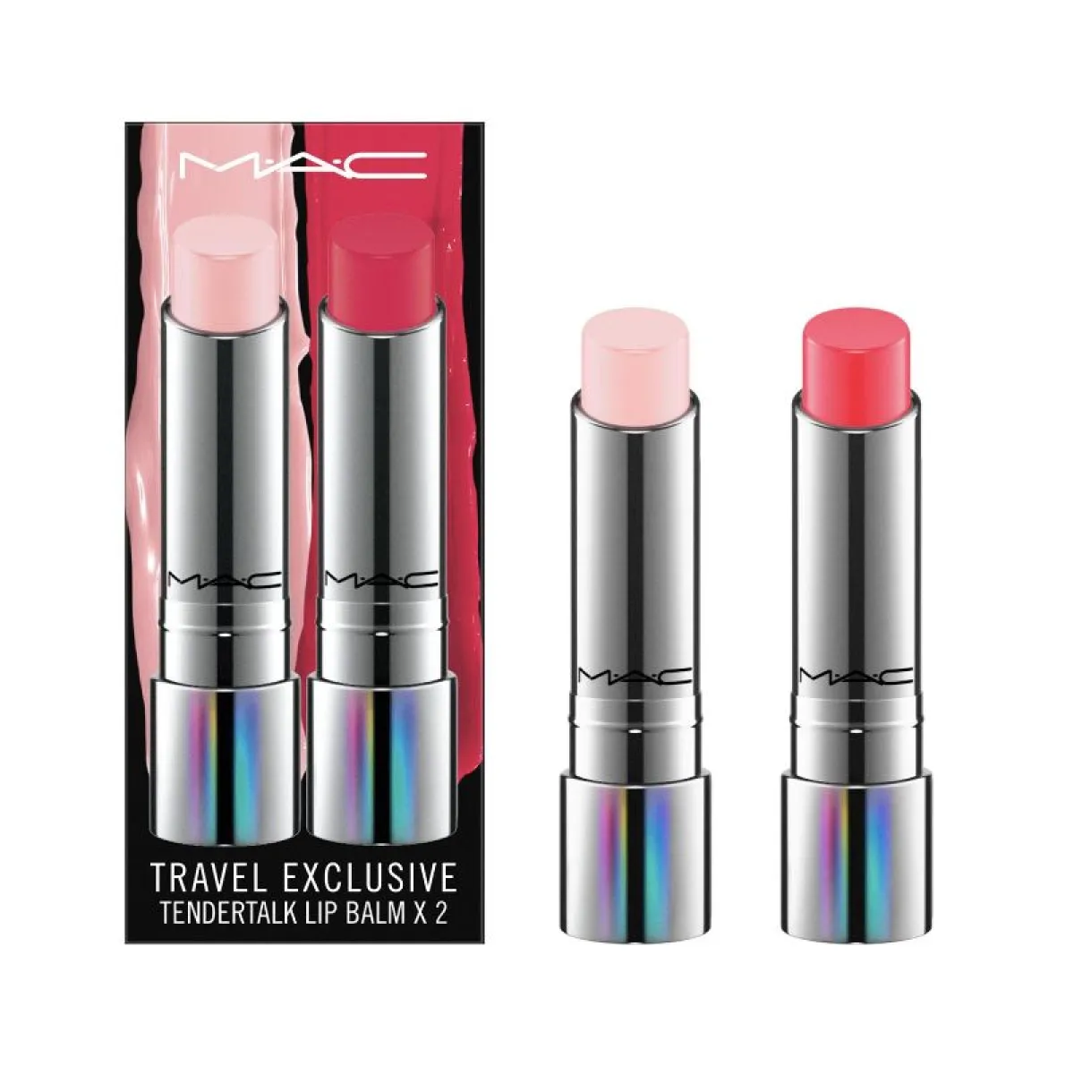 MAC魅可淡彩润唇膏01套装 -3g*2