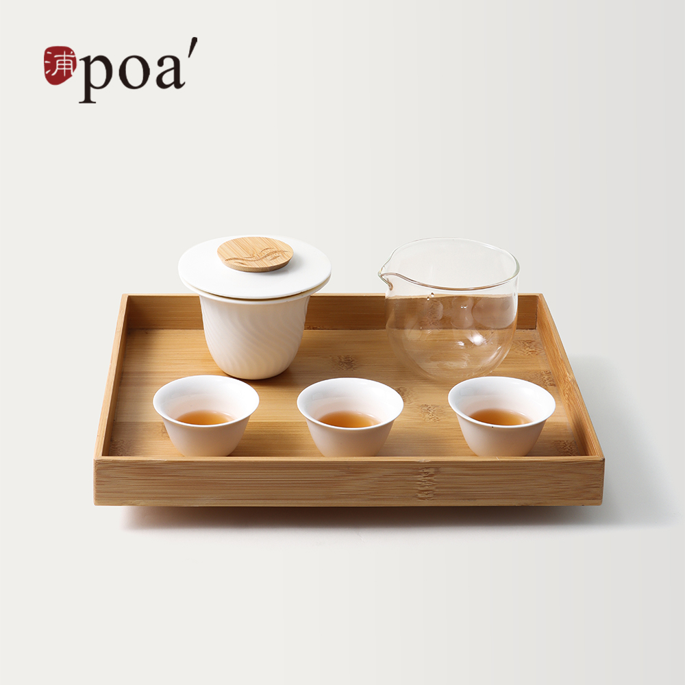 浦 山水涧茶具套组 莹素白