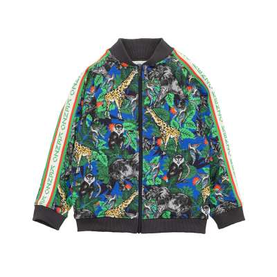 Kenzo Kids男童丛林图案印花外套