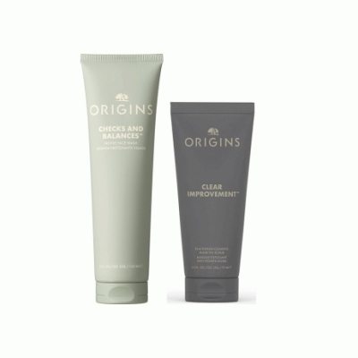【组合商品】Origins悦木之源洁面套组 祛痘泥膜75ml + 均衡泡沫新洁面慕斯 150ml