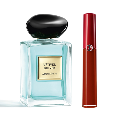 【组合商品】阿玛尼贵族清新香氛 岩兰草100ml+红管丝绒唇釉 405