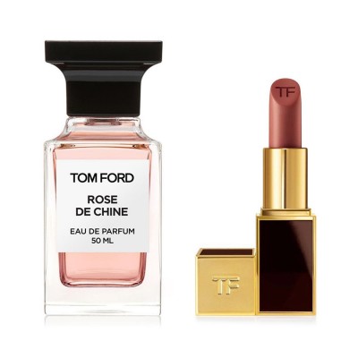 【组合商品】Tom Ford 汤姆福特中国玫瑰香水 TF白麝香+汤姆福特TF 烈焰幻魅唇膏N2
