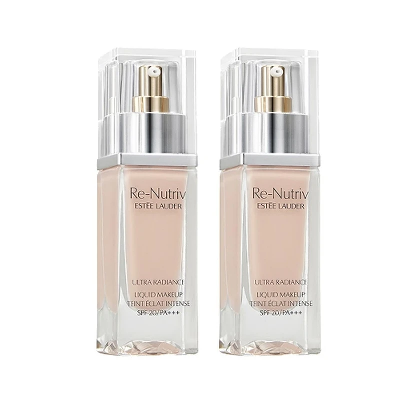 Estée Lauder雅诗兰黛白金级奢宠光璨精华粉底液19SPF20/PA++++两支装  30ml*2