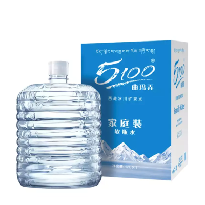 [5100礼卡系列]12升x4桶西藏天然冰川矿泉水 12L*4