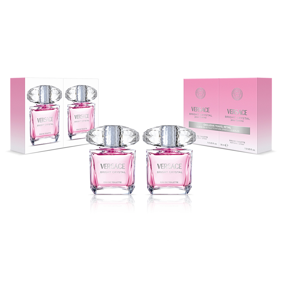 范思哲 Versace 晶钻女士淡香水套装 30ml*2新旧版随机发货