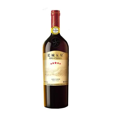 长城五星赤霞珠干红葡萄酒13.5%VOL 750ml
