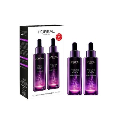 (特卖商品)L'Oreal Paris欧莱雅青春活码防护精华液套装 115ml*2
